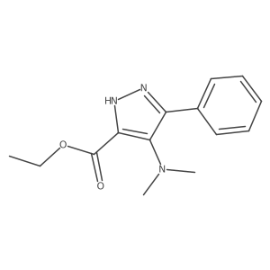 1H-Pyrazole-3-carboxylic acid, 4-(dimethylamino)-5-phenyl-, ethyl ester Structure