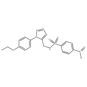 N-((1-(4-ethoxyphenyl)-1H-tetrazol-5-yl)methyl)-4-nitrobenzenesulfonamide Structure