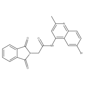 N-(6-bromo-2-methylquinolin-4-yl)-2-(1,3-dioxoisoindolin-2-yl)acetamide结构式