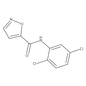 N-(2,5-dichlorophenyl)isoxazole-5-carboxamide结构式