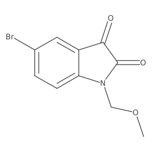 5-Bromo-1-(methoxymethyl)indoline-2,3-dione结构式