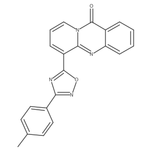 6-[3-(4-methylphenyl)-1,2,4-oxadiazol-5-yl]-11H-pyrido[2,1-b]quinazolin-11-one Structure