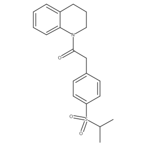 1-(3,4-dihydroquinolin-1(2H)-yl)-2-(4-(isopropylsulfonyl)phenyl)ethanone结构式