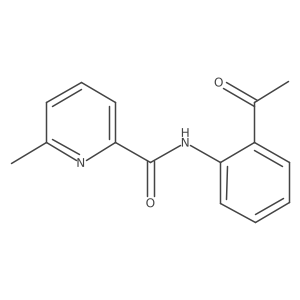 N-(2-acetylphenyl)-6-methylpicolinamide Structure