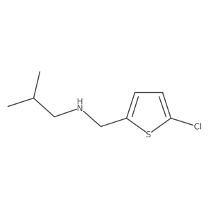 [(5-Chlorothiophen-2-yl)methyl](2-methylpropyl)amine Structure