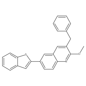6-(1-Benzothiophen-2-yl)-3-benzyl-2-methoxyquinoline Structure