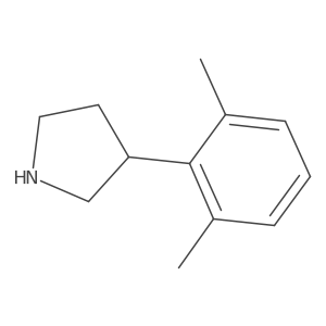 3-(2,6-Dimethylphenyl)pyrrolidine Structure