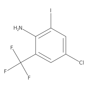 4-Chloro-2-iodo-6-trifluoromethyl-phenylamine Structure