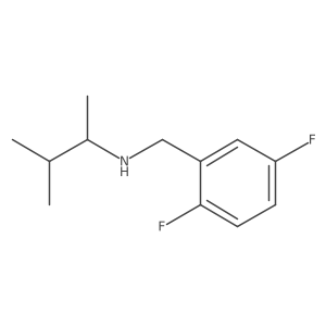 [(2,5-Difluorophenyl)methyl](3-methylbutan-2-yl)amine结构式