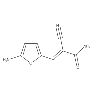 3-(5-Amino-2-furanyl)-2-cyano-2-propenamide Structure