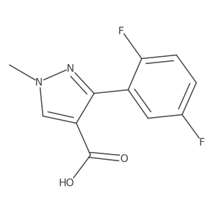 3-(2,5-difluorophenyl)-1-methyl-1H-pyrazole-4-carboxylic acid Structure