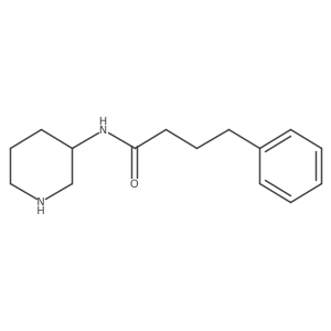 4-phenyl-N-(3-piperidyl)butanamide Structure