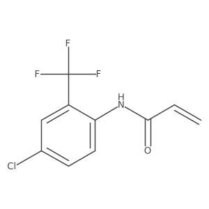 N-[4-chloro-2-(trifluoromethyl)phenyl]prop-2-enamide结构式