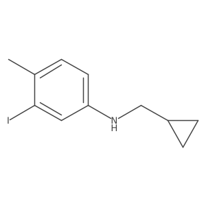 N-(cyclopropylmethyl)-3-iodo-4-methylaniline结构式