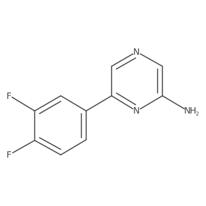 6-(3,4-Difluorophenyl)pyrazin-2-amine Structure