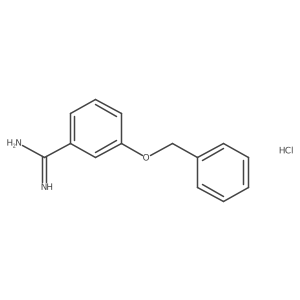 3-(Benzyloxy)benzene-1-carboximidamide hydrochloride结构式