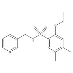 2-ethoxy-4,5-dimethyl-N-(3-pyridinylmethyl)benzenesulfonamide Structure