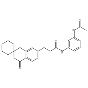 N-(3-acetamidophenyl)-2-(4-oxospiro[chromane-2,1'-cyclohexane]-7-yl)oxy-acetamide Structure