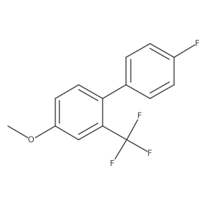 1-(4-Fluorophenyl)-4-methoxy-2-(trifluoromethyl)benzene Structure