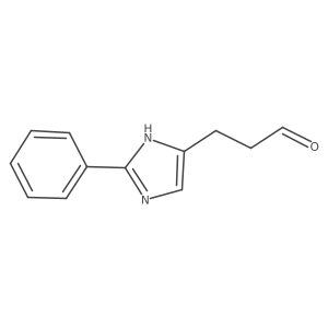 3-(2-phenyl-1H-imidazol-5-yl)propanal结构式