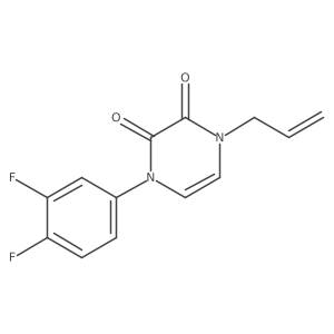 1-allyl-4-(3,4-difluorophenyl)pyrazine-2,3(1H,4H)-dione Structure