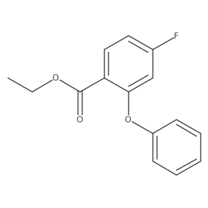 Ethyl 4-fluoro-2-phenoxybenzoate结构式