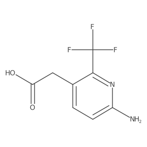 6-Amino-2-(trifluoromethyl)pyridine-3-acetic acid Structure