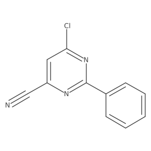 6-Chloro-2-phenylpyrimidine-4-carbonitrile Structure