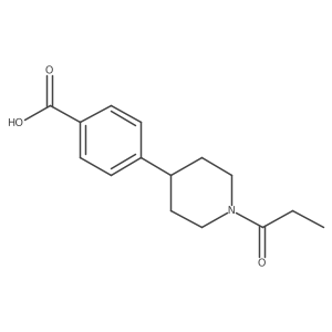 4-(1-Propionylpiperidin-4-yl)benzoic acid Structure