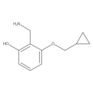 2-(Aminomethyl)-3-(cyclopropylmethoxy)phenol Structure