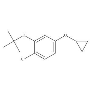 2-Tert-butoxy-1-chloro-4-cyclopropoxybenzene结构式