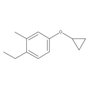 4-Cyclopropoxy-1-ethyl-2-methylbenzene结构式