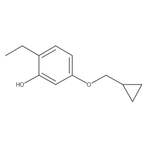 5-(Cyclopropylmethoxy)-2-ethylphenol结构式