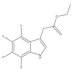 Ethyl 4,5,6,7-tetrafluoro-1H-indole-3-acetate Structure