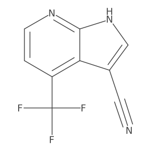4-(trifluoromethyl)-1H-pyrrolo[2,3-b]pyridine-3-carbonitrile Structure