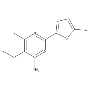 5-Ethyl-6-methyl-2-(5-methylthiophen-2-yl)pyrimidin-4-amine Structure