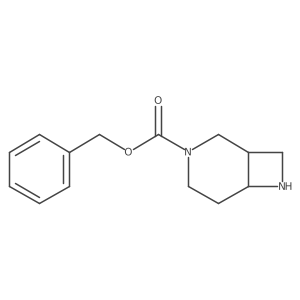 cis-3,7-Diaza-bicyclo[4.2.0]octane-3-carboxylic acid benzyl ester Structure