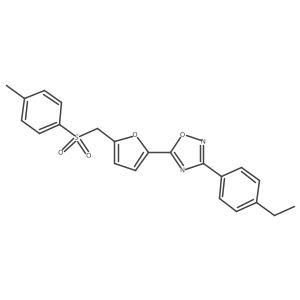 3-(4-Ethylphenyl)-5-(5-(tosylmethyl)furan-2-yl)-1,2,4-oxadiazole Structure