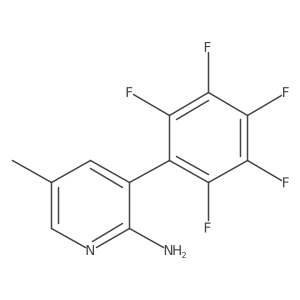 2-Amino-5-methyl-3-(perfluorophenyl)pyridine结构式