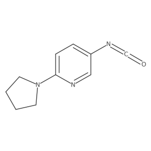 5-Isocyanato-2-pyrrolidin-1-ylpyridine结构式
