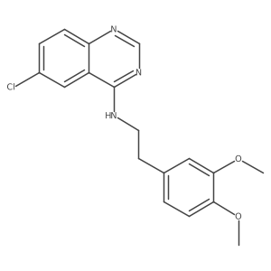 6-chloro-N-[2-(3,4-dimethoxyphenyl)ethyl]quinazolin-4-amine Structure