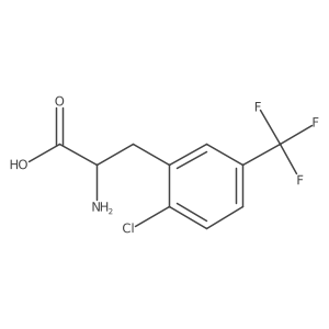 (R)-2-Amino-3-(2-chloro-5-(trifluoromethyl)phenyl)propanoic acid结构式