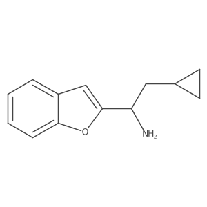1-(Benzofuran-2-yl)-2-cyclopropylethan-1-amine结构式