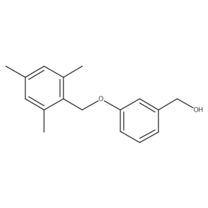 [3-[(2,4,6-Trimethylphenyl)methoxy]phenyl]methanol Structure
