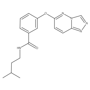 N-(3-methylbutyl)-3-([1,2,4]triazolo[4,3-b]pyridazin-6-yloxy)benzamide Structure