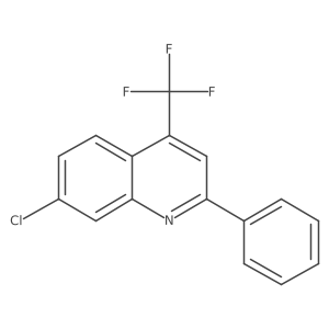 7-Chloro-2-phenyl4-trifluoromethyl-quinoline结构式
