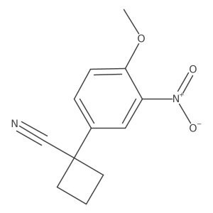 1-(4-Methoxy-3-nitrophenyl)cyclobutane-1-carbonitrile Structure