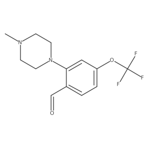 2-(4-Methyl-1-piperazinyl)-4-(trifluoromethoxy)benzaldehyde Structure