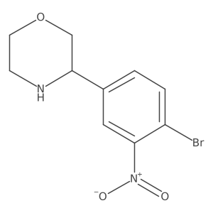 3-(4-Bromo-3-nitrophenyl)morpholine结构式