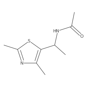 N-(1-(2,4-Dimethylthiazol-5-yl)ethyl)acetamide Structure